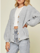 Savanna Jane Button Front Rib Sweater