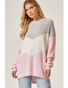 Savanna Jane Color Block LS Sweater