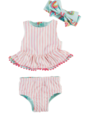 Rainbow Reversible Swimsuit-3T