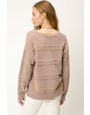 Mystree Lurex Stripe Pullover Sweater