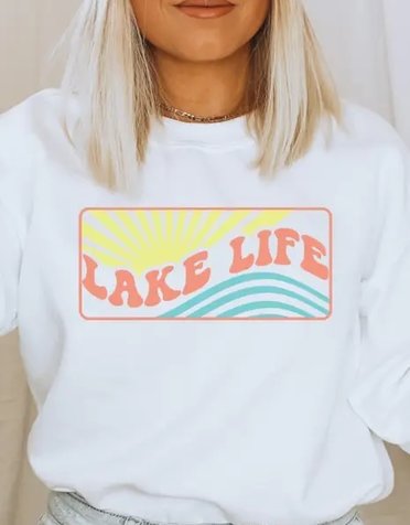 Wildberry Waves Lake Life Sweatshirt