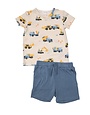 Construction Trucks Tee Short Set