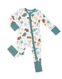 Cute Dino 2 Way Zipper Romper