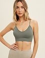 Ribbed Seamless Low Back Bralette