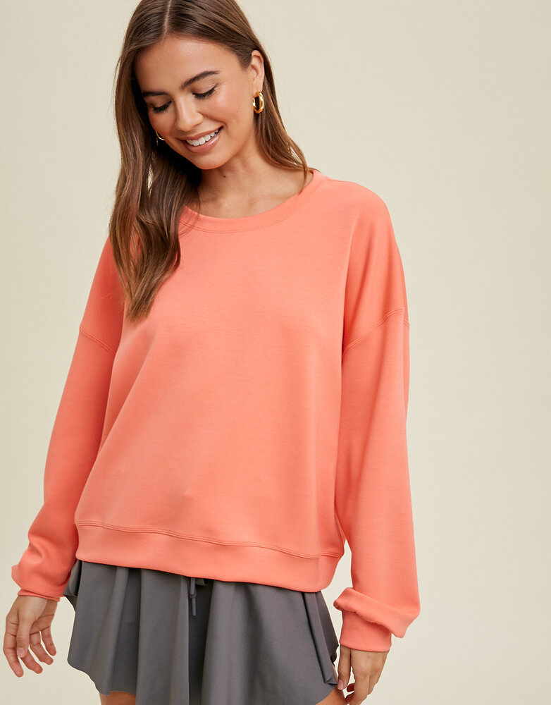 Scuba Relaxed Crop Sweatshirt