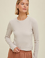 Ribbed Relaxed Crop Knit Top