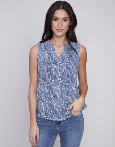 Sleeveless Printed Top