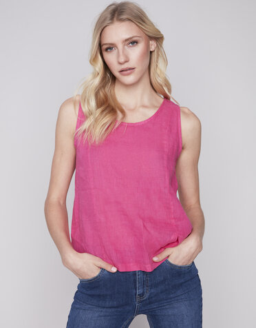 Sleeveless Linen Top