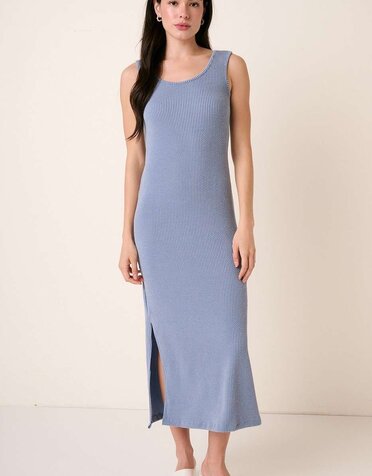 Urban Rib Knit Slvls Maxi Dress