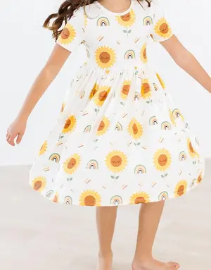 Sunflower SS Pocket Twirl Dress