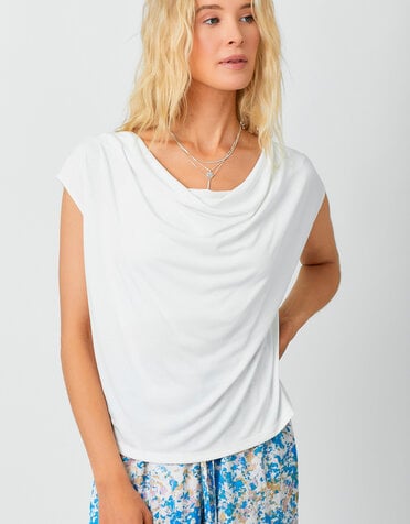 Modal Cowl Neck Top