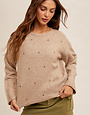 Multi Dot Crew Neck Sweater