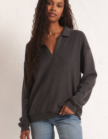 Nico Reverse Fleece Top