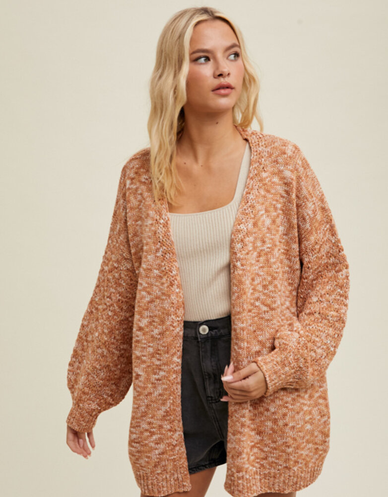 Multicolor Heather Cardigan