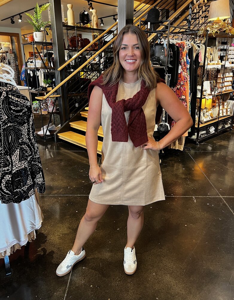 THML Clothing Suede Tank Dress