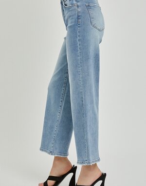 High Rise Wide Crop Jeans
