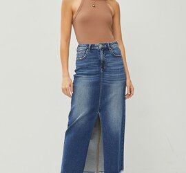 Front Slit Long Skirt - Schroeder's Gifts