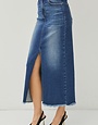 Front Slit Long Skirt