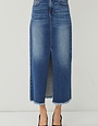Front Slit Long Skirt