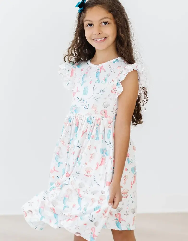 Mermaid Friends Flutter Twirl Dress