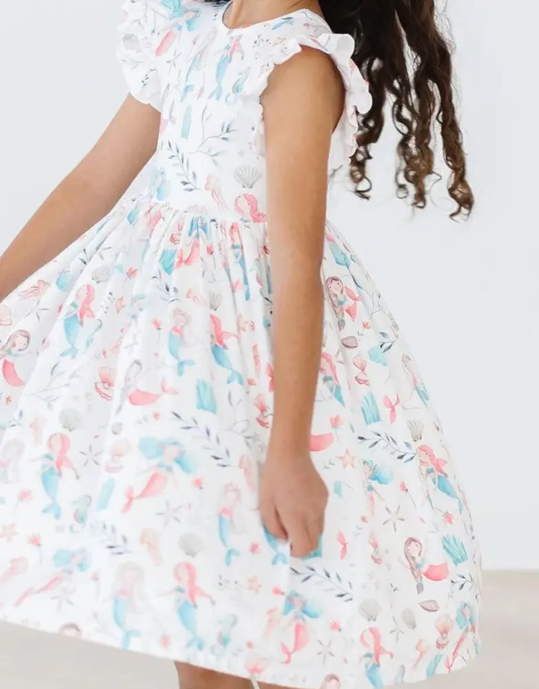 Mermaid Friends Flutter Twirl Dress