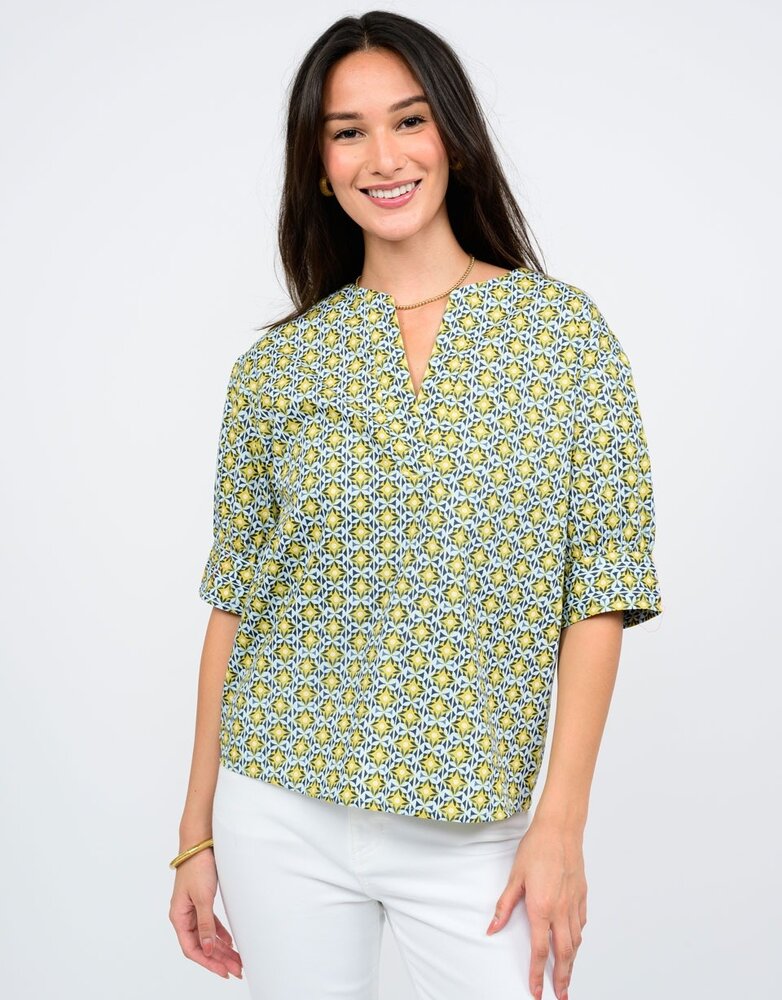 Ivy Jane Notched Front Shirt