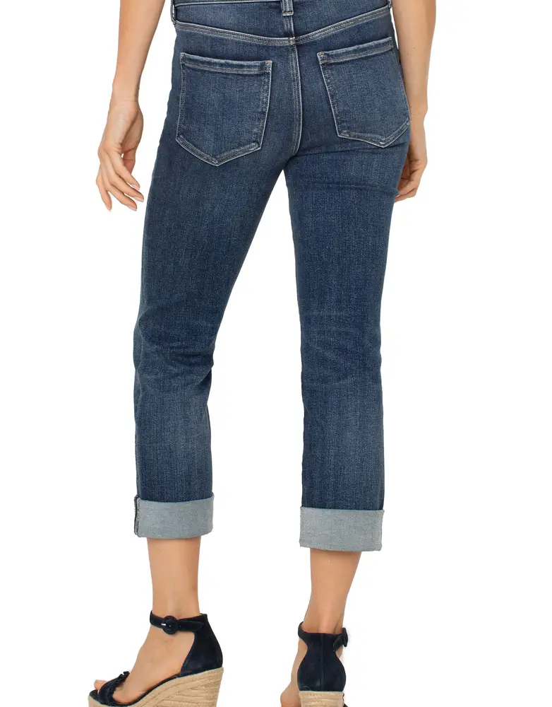 Liverpool Jeans Charlie Crop Wide Rolled Cuff 24"