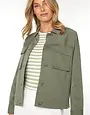 Liverpool Jeans Button Front Cargo Jacket