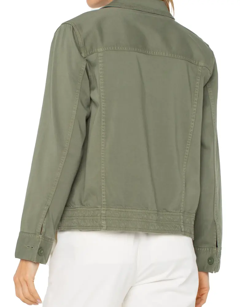 Liverpool Jeans Button Front Cargo Jacket