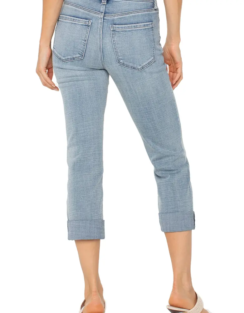 Liverpool Jeans Charlie Crop Wide Rolled Cuff 24"