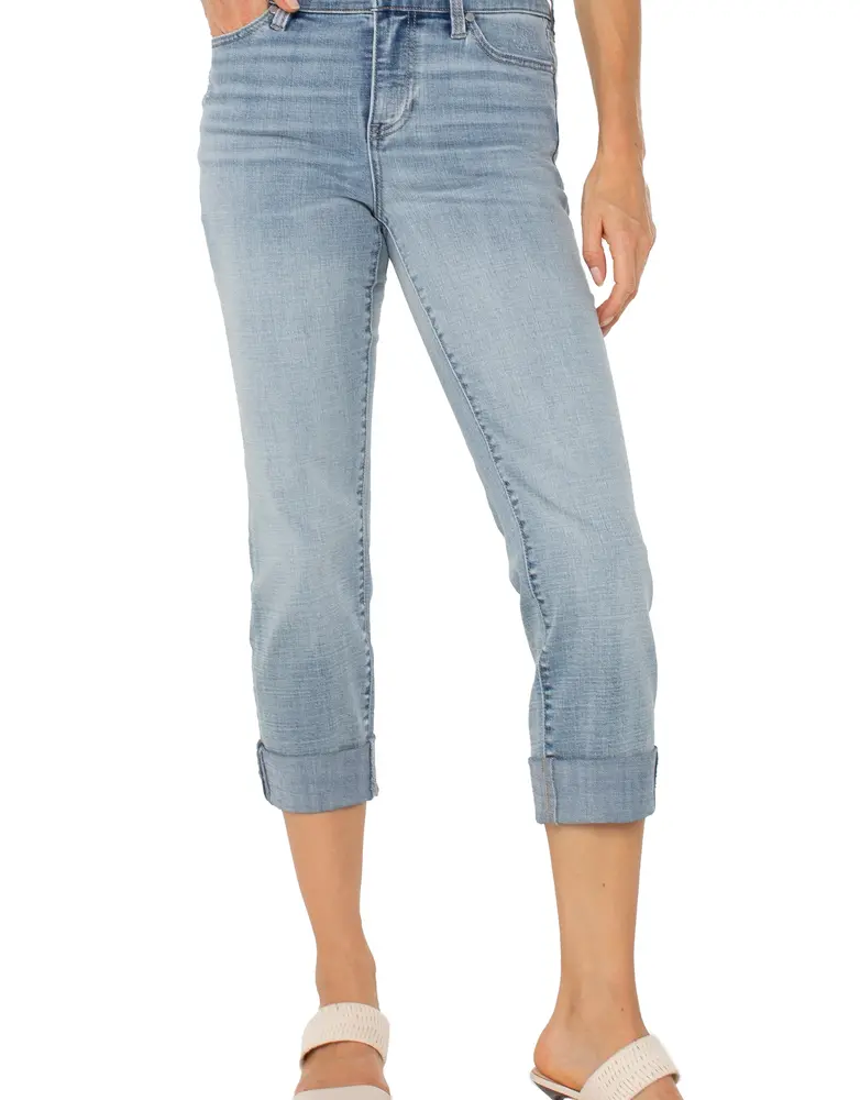 Liverpool Jeans Charlie Crop Wide Rolled Cuff 24"