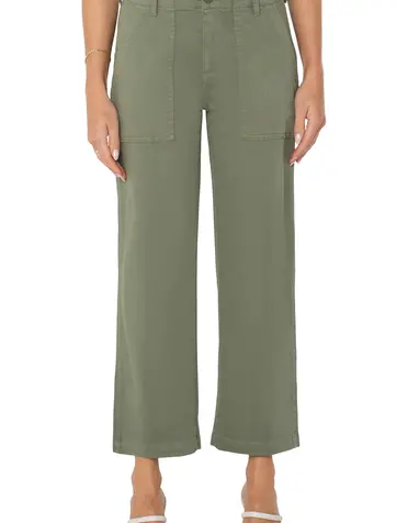 Liverpool Jeans Cargo Crop Wide Leg 26"