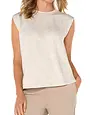 Liverpool Jeans Sleeveless Crew Neck Top