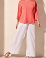 3/4 Slv Boat Neck Top