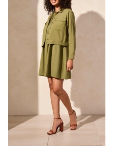 LS Button Front Jacket w/Pockets