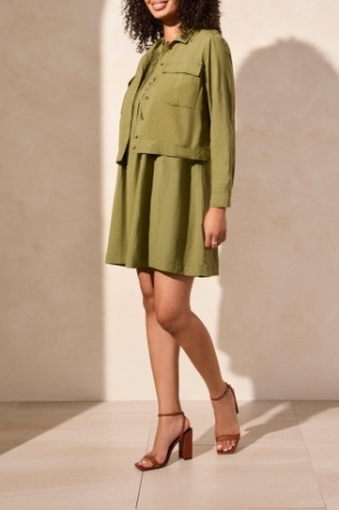 LS Button Front Jacket w/Pockets