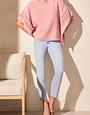 Kaftan Blouse w/Fancy Trim