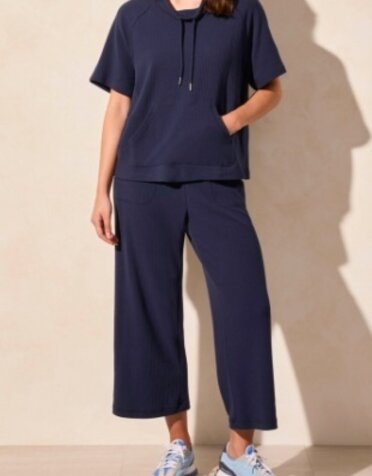 SS Funnel Neck Top w/Drawcord