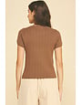 Pinch Pointelle Cable Knite Sweater
