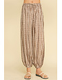 Pinch Geo Dot Print Harem Pant