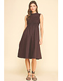 Pinch Smocking Detailed Midi Dress