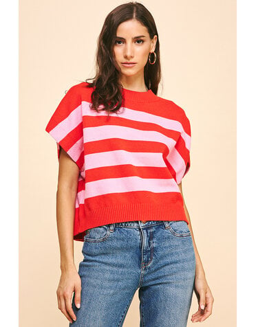 Pinch Stripe Sweater Vest
