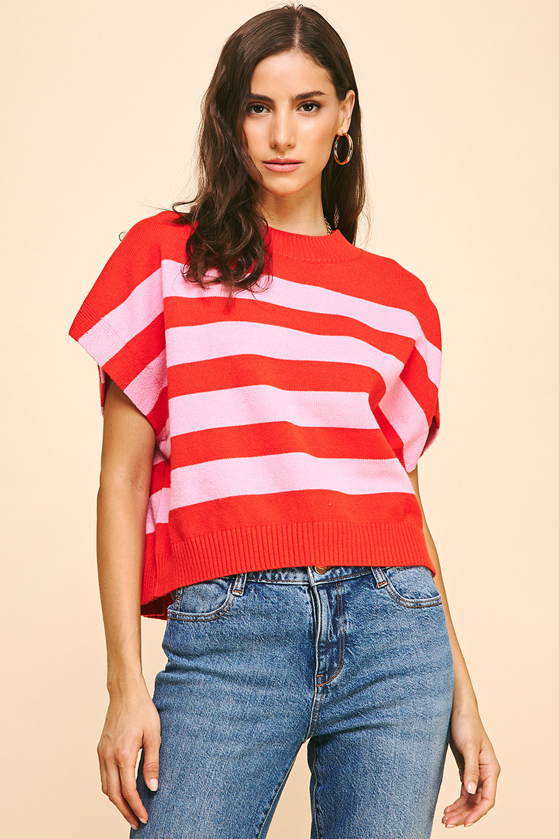 Pinch Stripe Sweater Vest