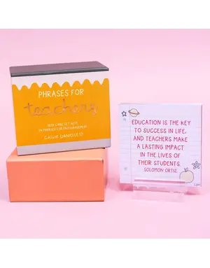 Phrases for Teachers Desk Card Set