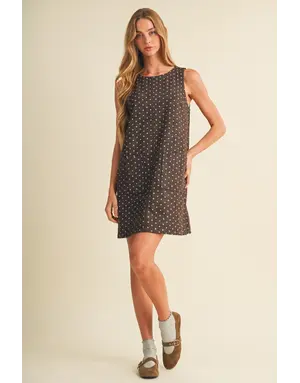 Mustard Seed Polka Dot Dress
