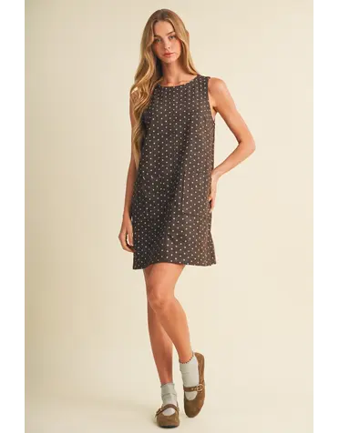Mustard Seed Polka Dot Dress
