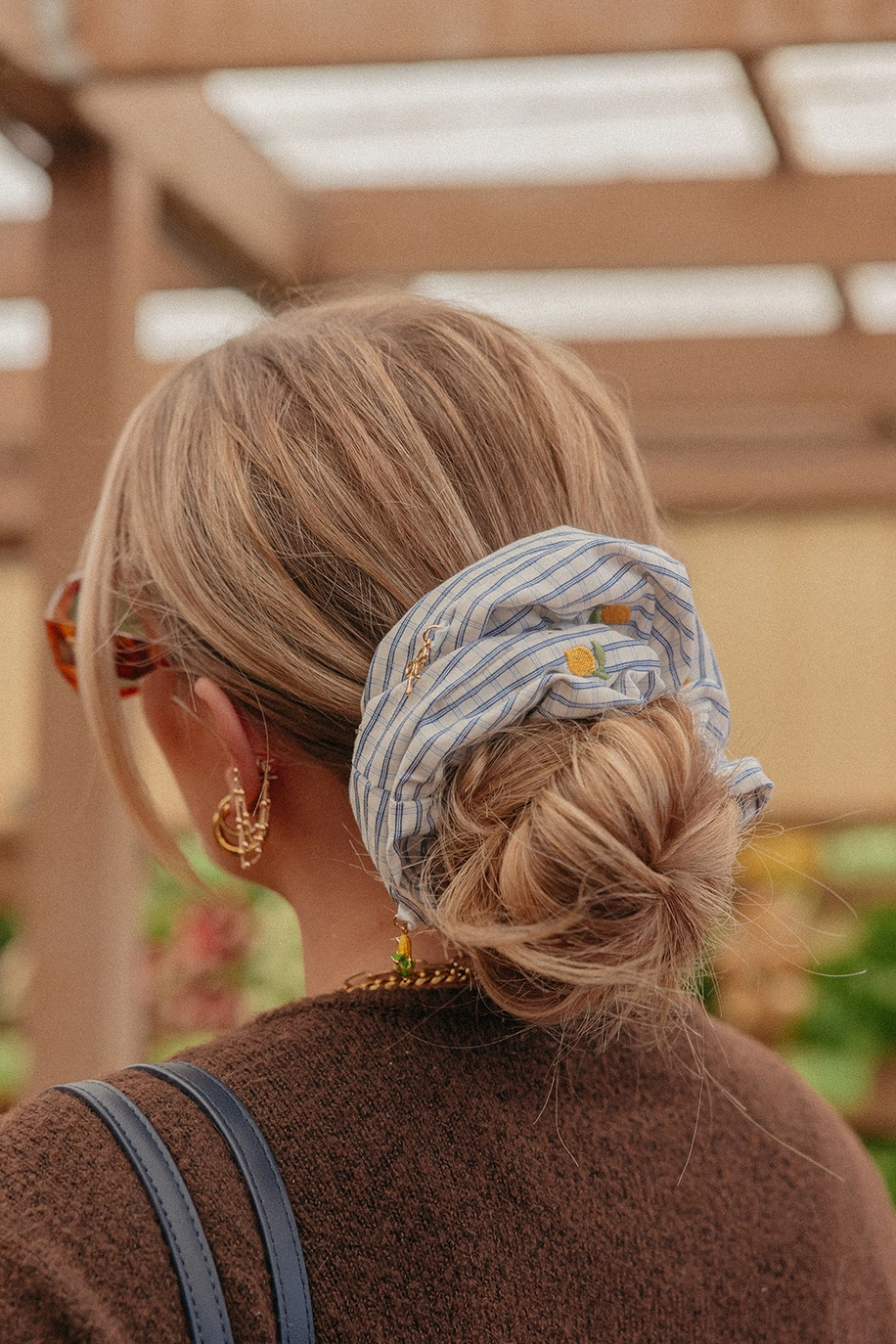 Lemon Charm Oversized Scrunchie