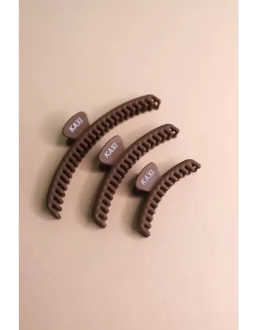 Matte Mini Hold Everything Claw Dk Brown