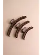 Matte Mini Hold Everything Claw Dk Brown