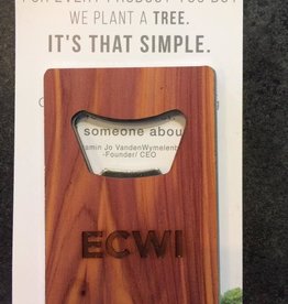 Woodchuck Wood Card Bottle Opener - ECWI